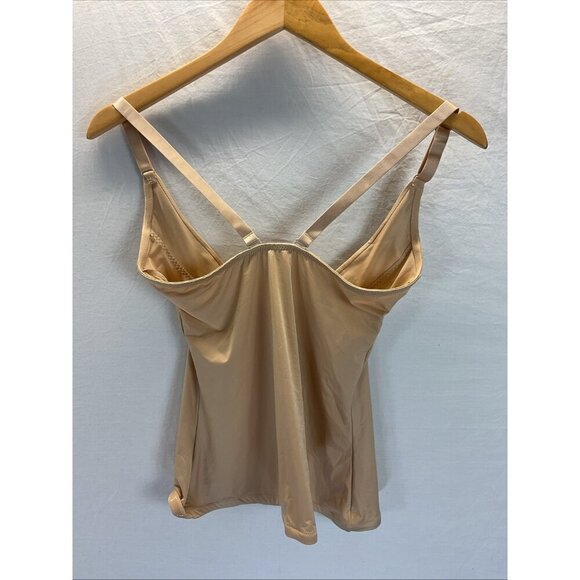 SPANX SLIMPLICITY Beige Open Bust Cami‎ Camisole Shaper Tank Size XL - Picture 2 of 8